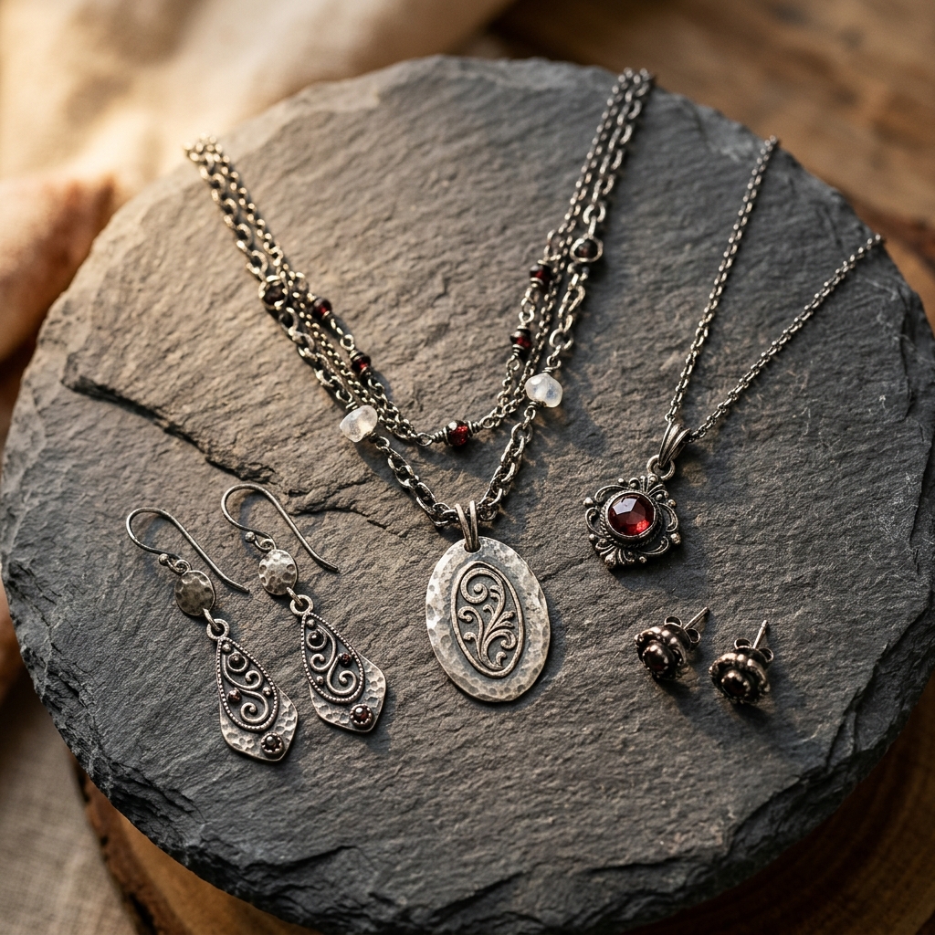 Oxidised Silver Jewellery Collection